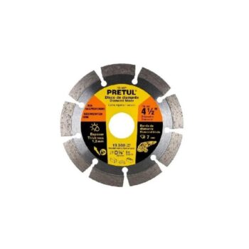 Disco De Corte 4 1 2 Diamant Segmentado Pretul did 345p