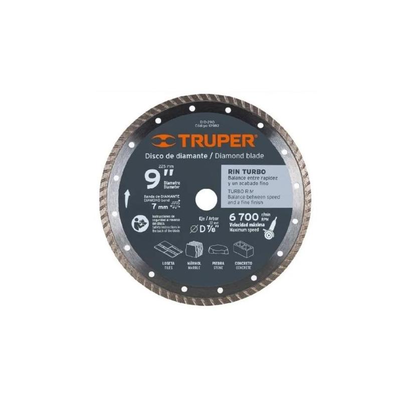 Disco De Corte 9 Diamantado Turbo Truper did 290