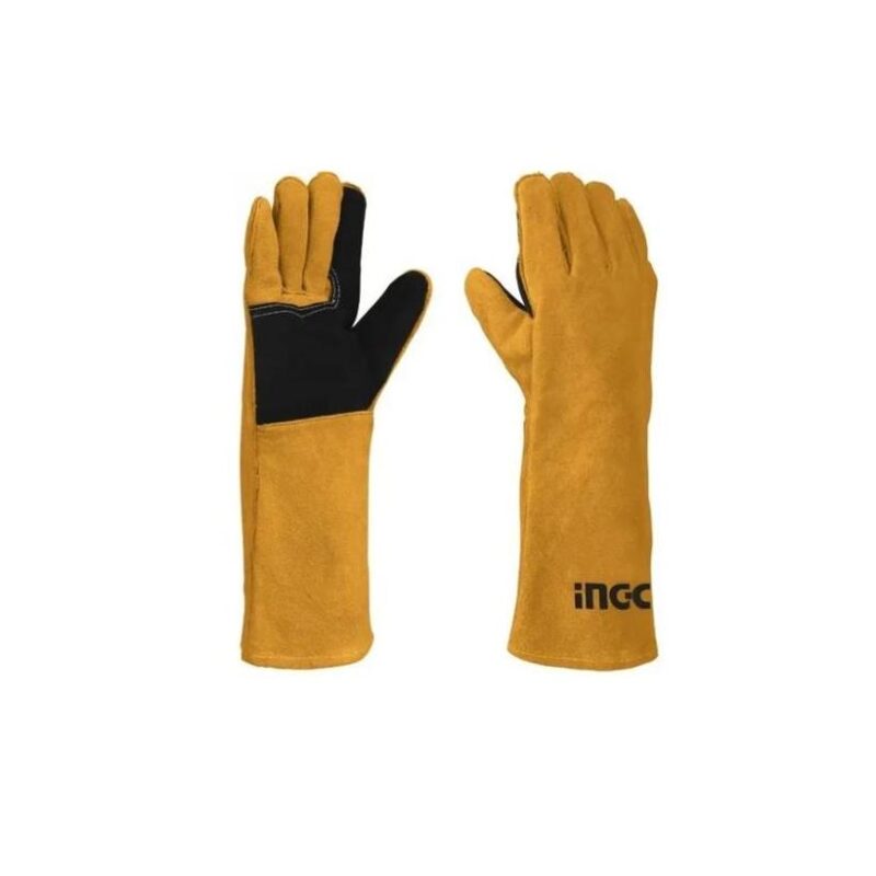 Guantes Cuero Ingco Largo Soldador 16 Hgvw02