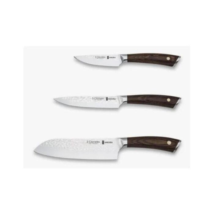 Set De Cuchillos Tres Claveles Sakura (3 Pzas) #1026
