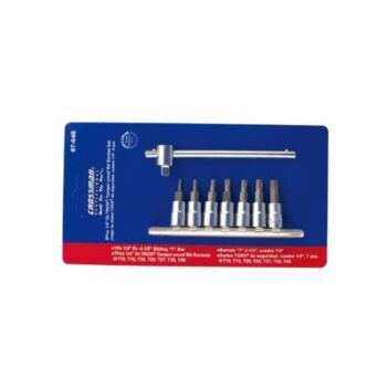 Juego Dados Crossman 1/4 Pta Torx Tamper (8 Pzas) #87-046