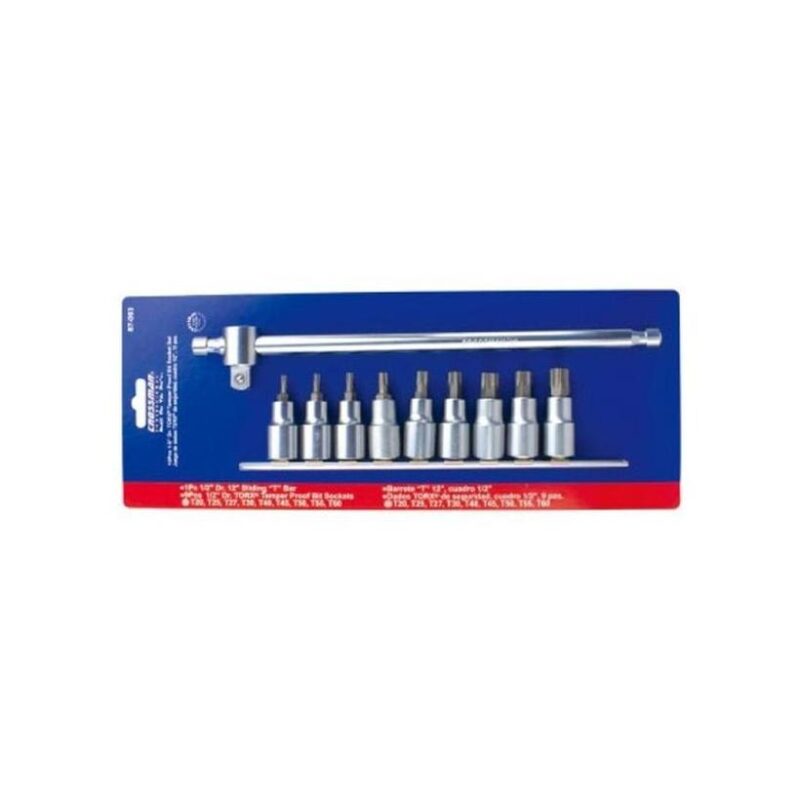 Juego De Dados Crossman Torx Tamper 1/2 (10pzas) #87-063