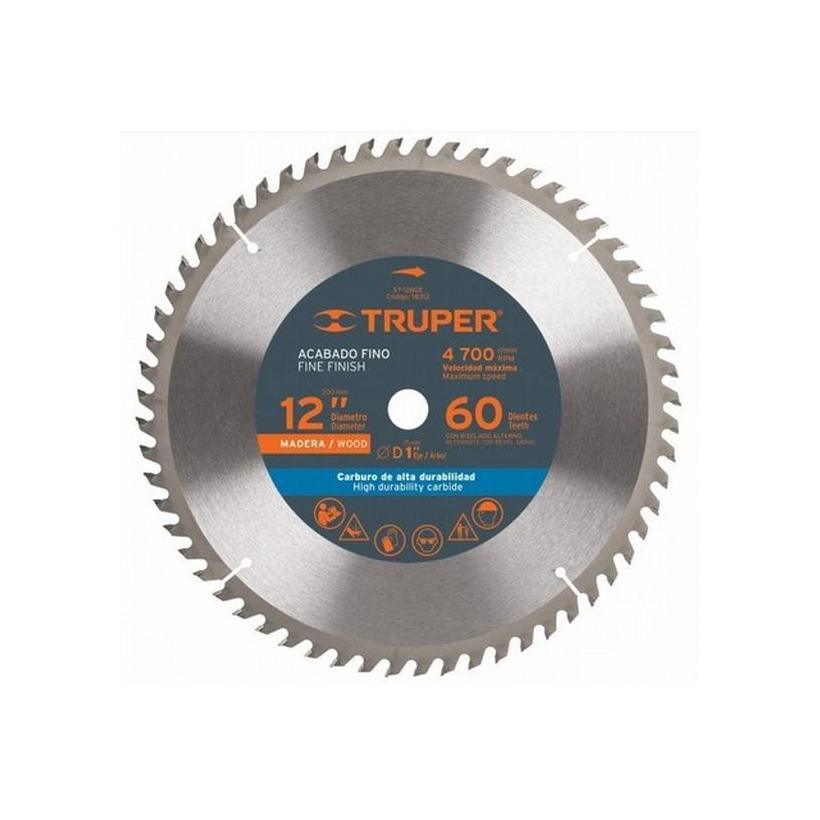 Disco Sierra Circular Truper Para Madera 12'' X 40 Dtes